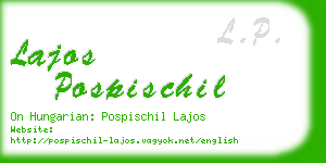 lajos pospischil business card